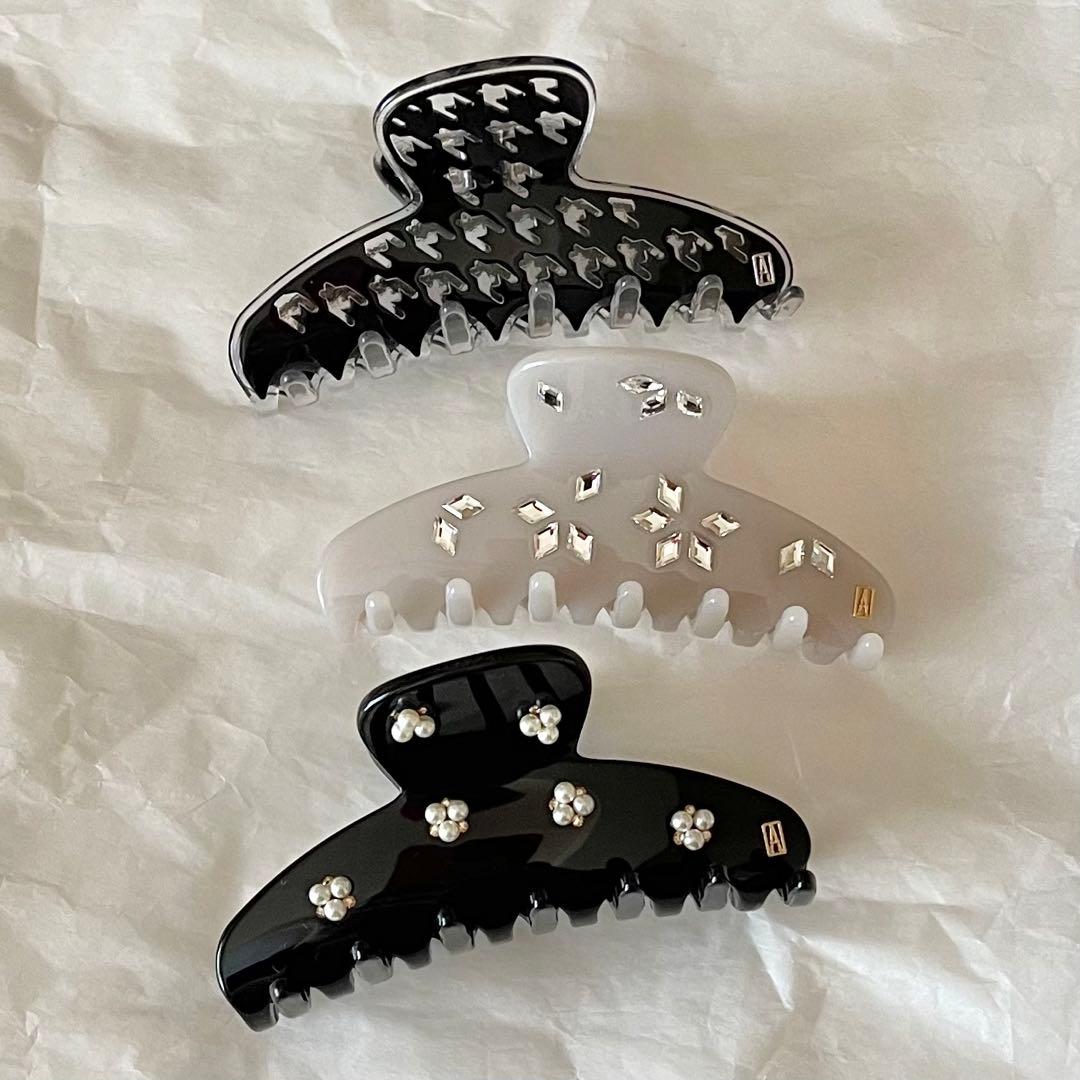 アレクサンドル ドゥ パリ クリップ クリア×ブラック