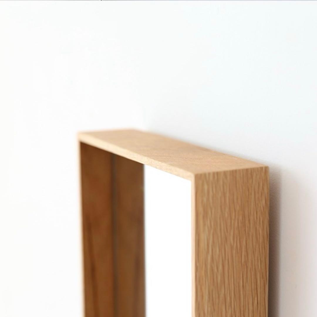 高野木工　壁掛けミラー　35×35