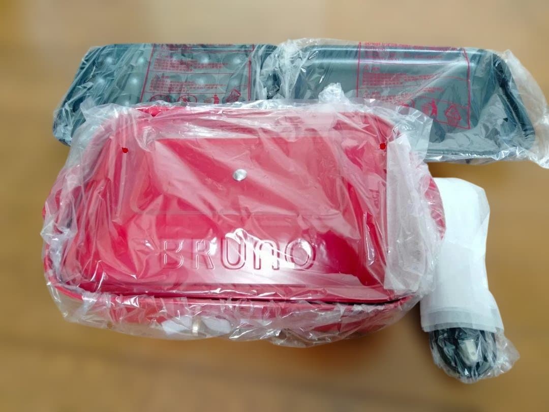 【新品未使用】BRUNO コンパクトホットプレート レッド