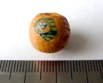 ★X1603★ 古代 とんぼ玉 (A06) イスラム　ガラスビーズ　モザイク象嵌