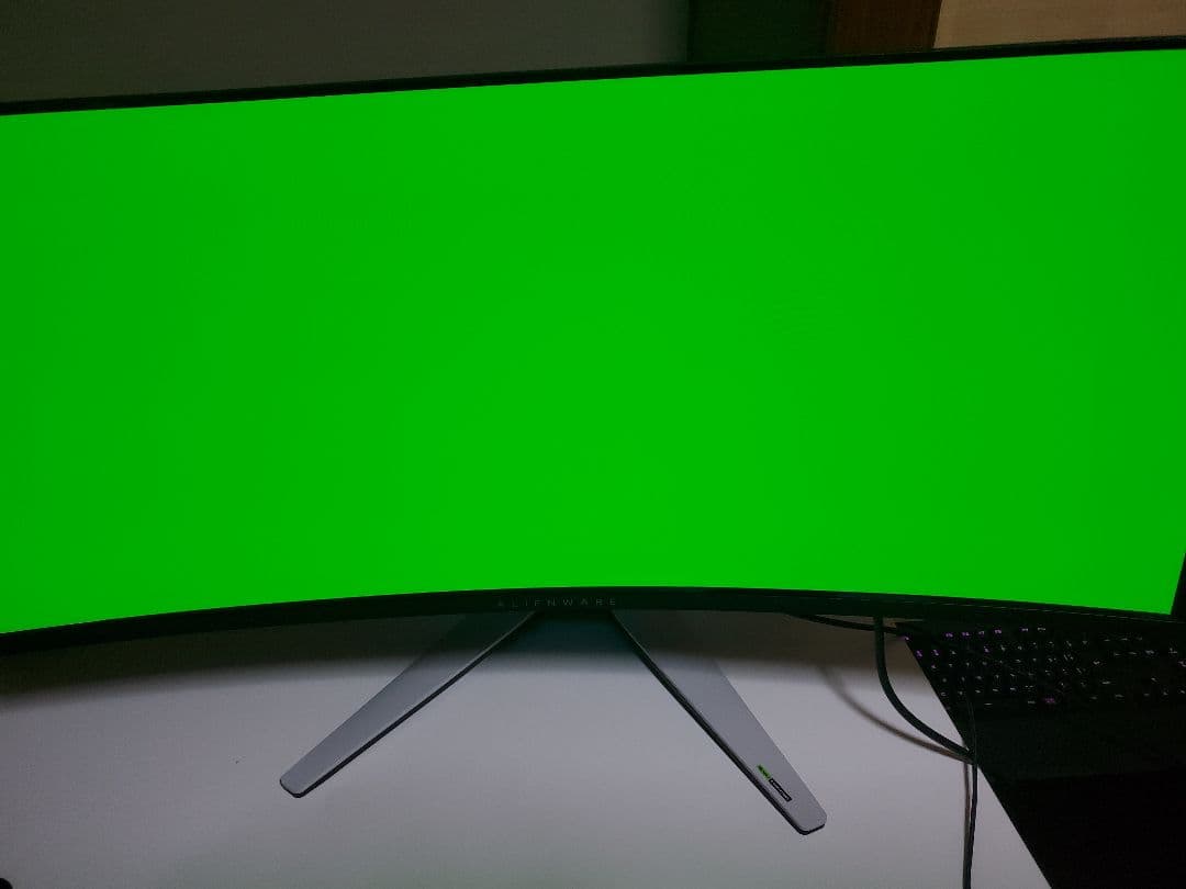 Dell aw3423dw alienware 量子ドット有機EL 湾曲モニター