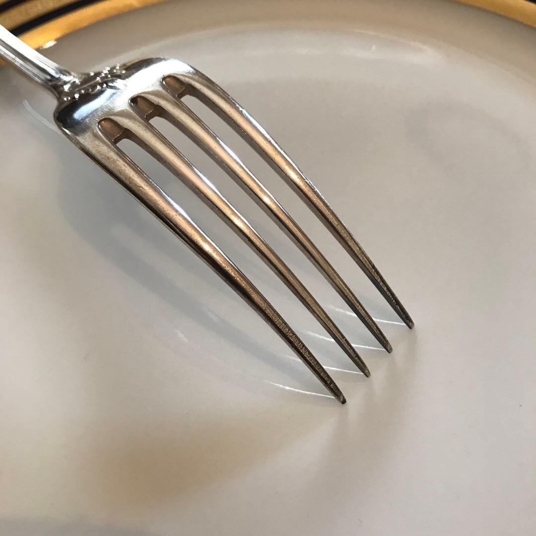 クリストフル／純銀 スターリングシルバー フォーク&スプーン １組「マルリー」