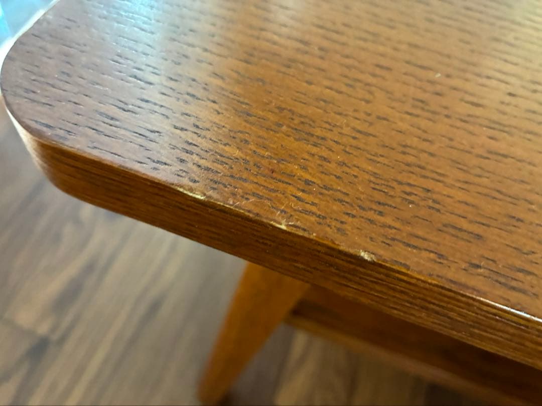 DH TEA TABLE WITH SHELF L ダークブラウン