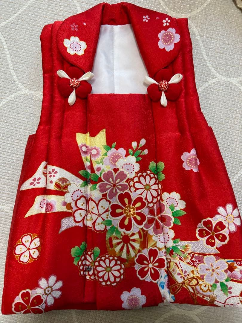花ひめ 七五三 3歳　着物 被布 正絹 セット