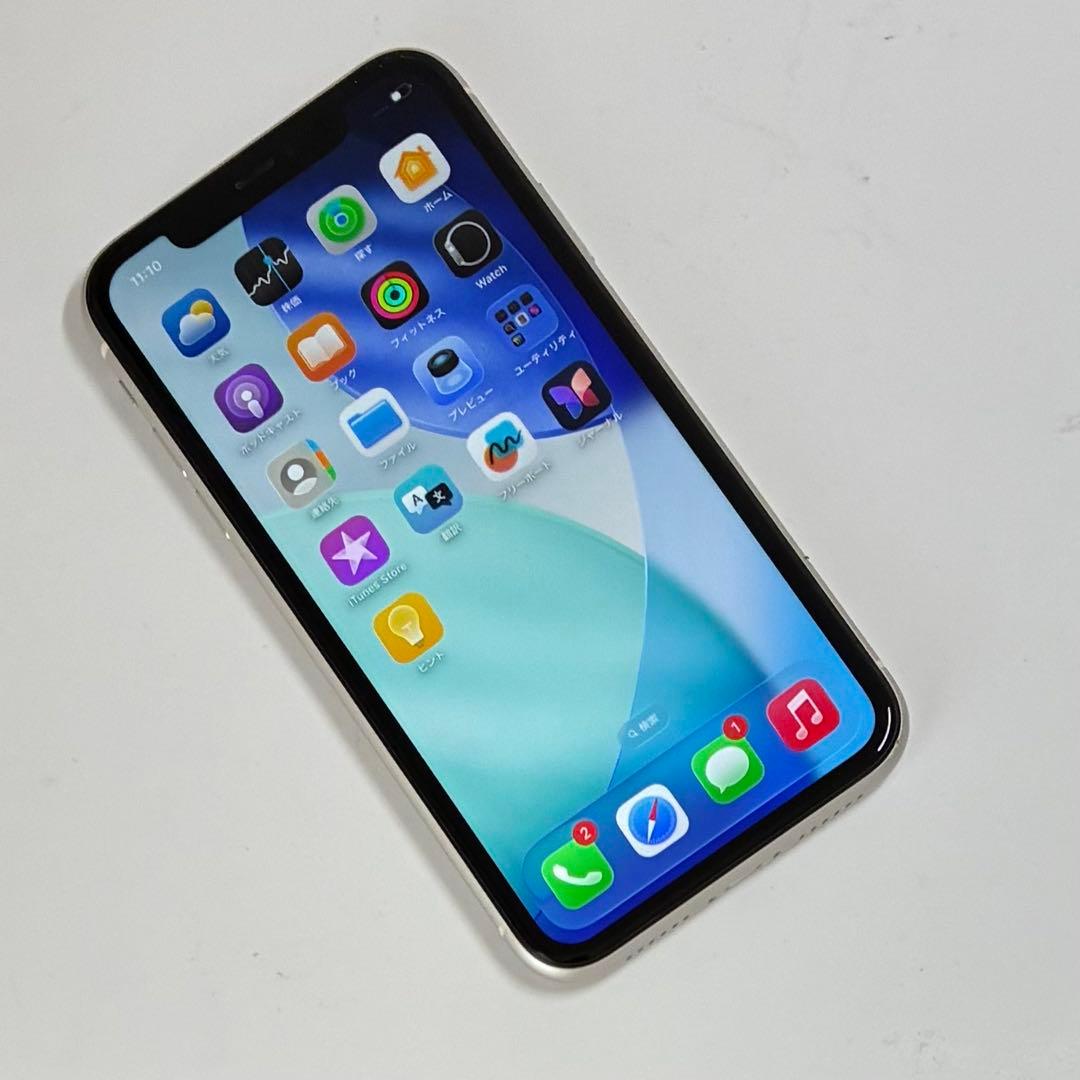 M40【電池新品　100％表示】iPhone11　256GB　ホワイト