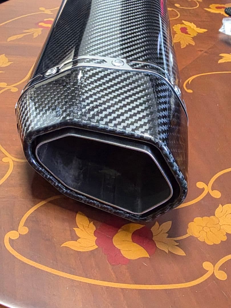 綺麗 LCIPARTS ツインエンドカーボンマフラー 60.5 汎用サイレンサー