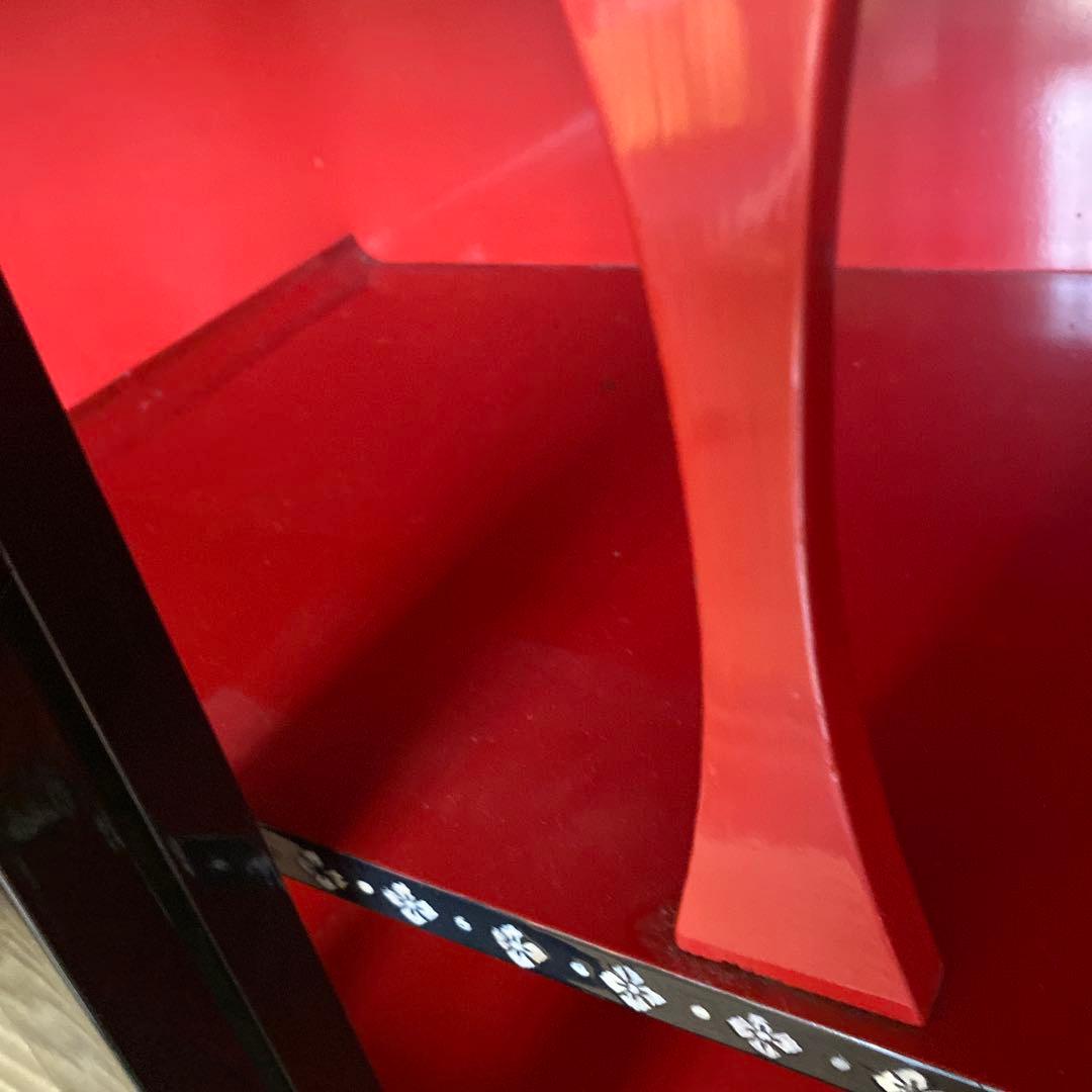 【Kancolo】韓国伝統工芸　螺鈿細工　茶箪笥　　貝細工　漆器　レトロ