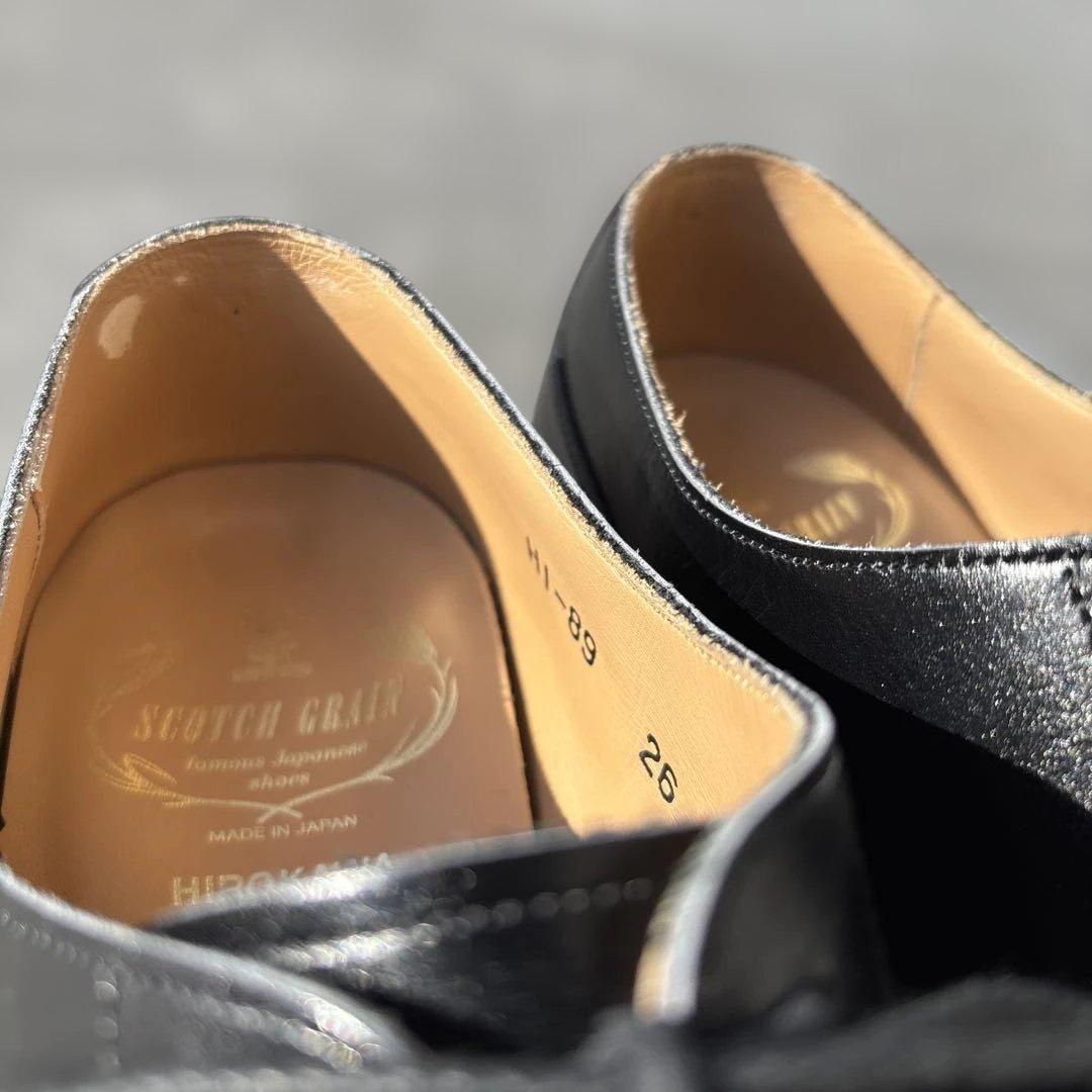 SCOTH GRAINブラックビジネスシューズ 26cm