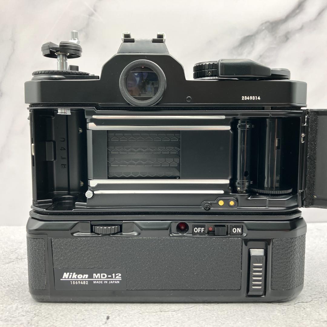 Nikon FE2 + MD-12 フィルムカメラ 動作未確認 ニコン