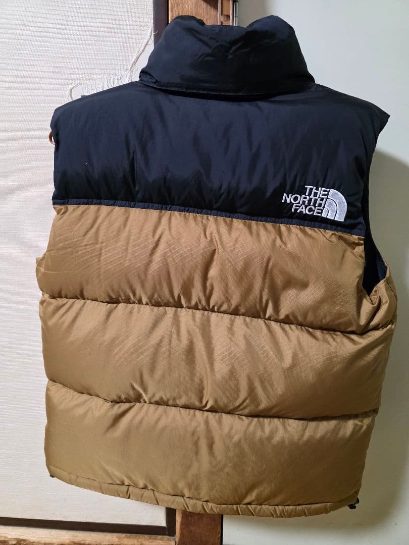 THE NORTH FACE ダウンベスト Sサイズ 黒/茶色