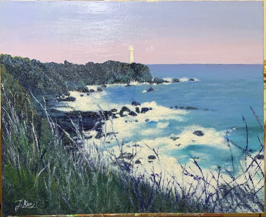 油彩画Ｆ15号 額縁付き