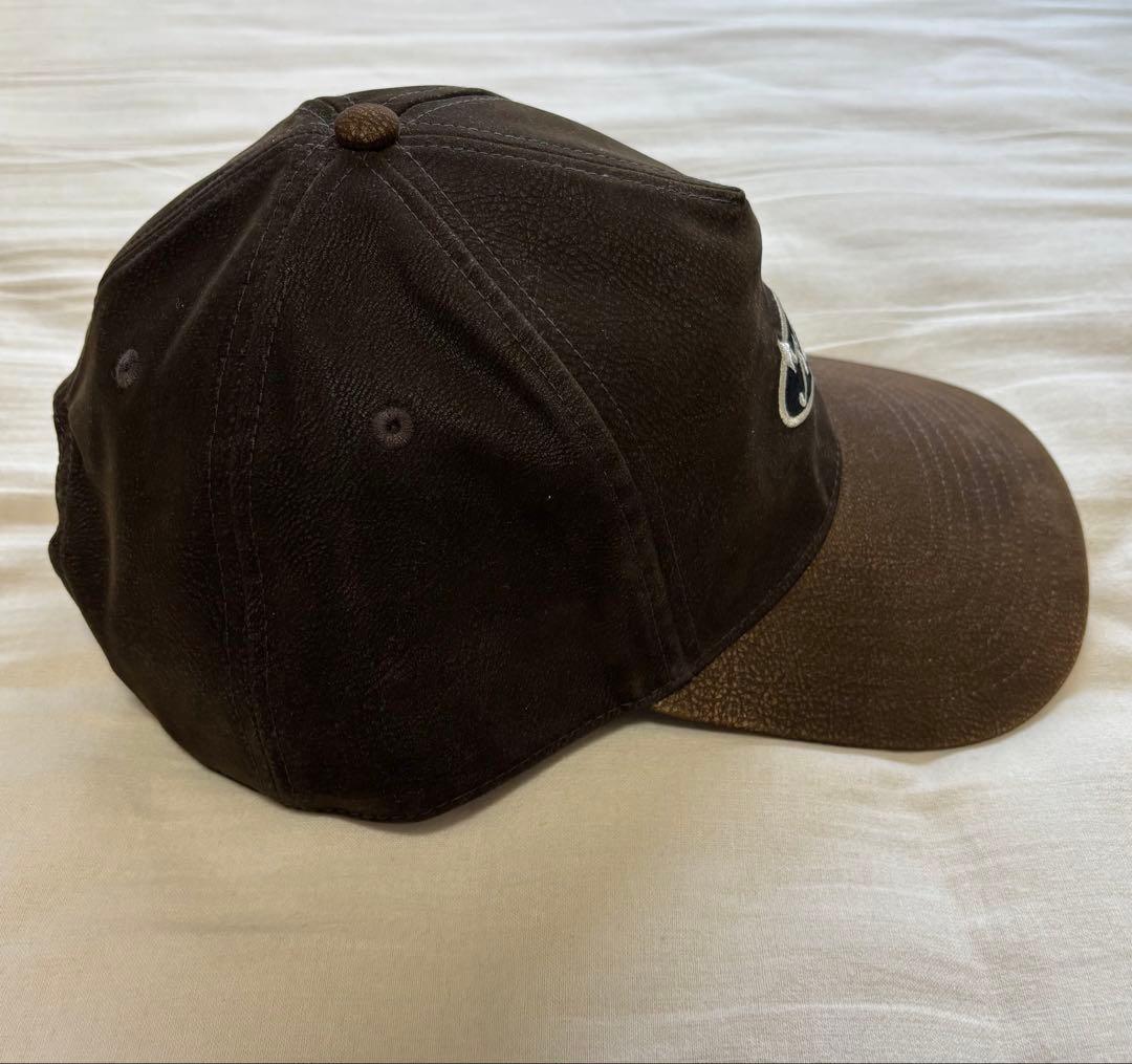 Kith レザー ロゴキャップ ブラウン