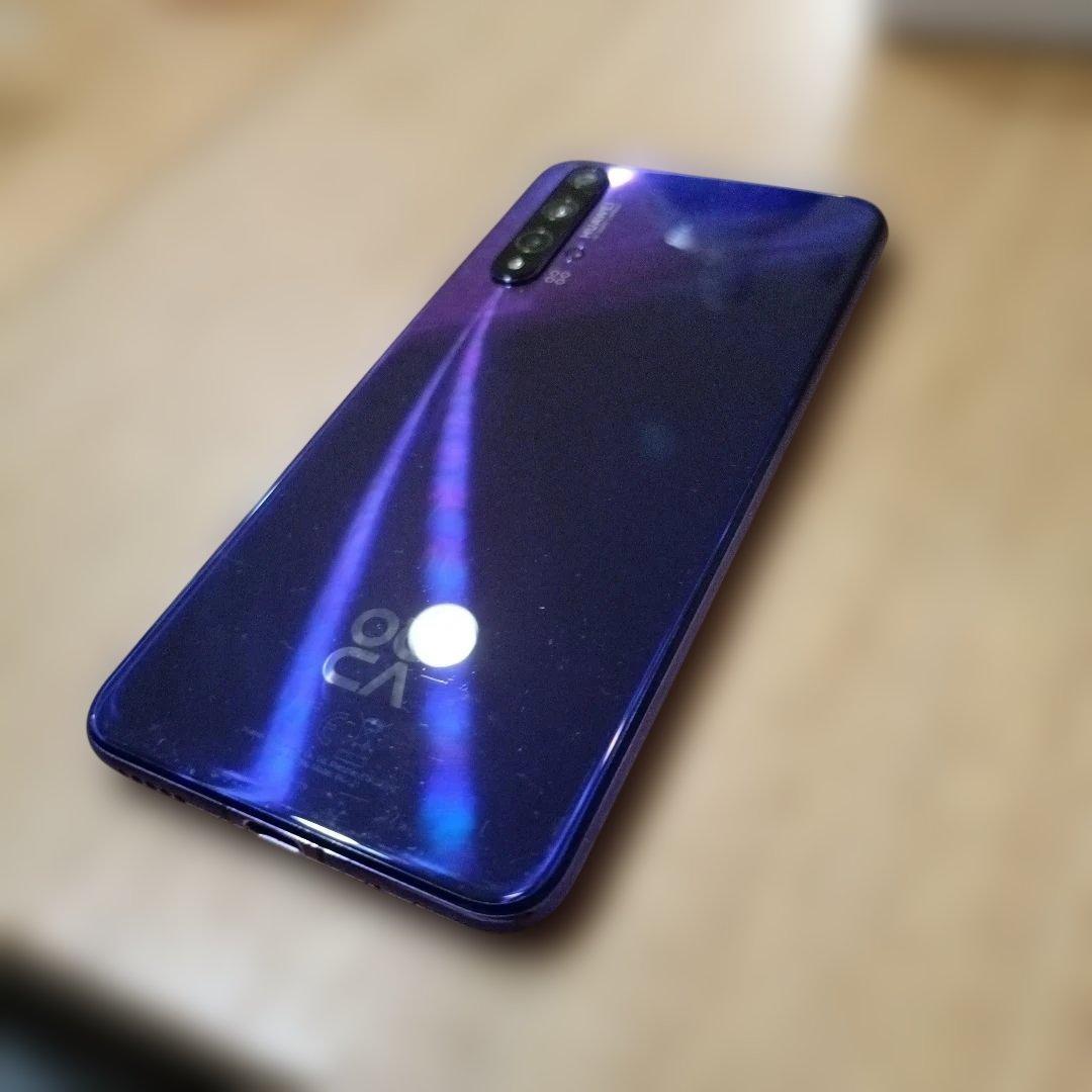 【箱無】HUAWEI nova5T 128GB YAL-L21パープル