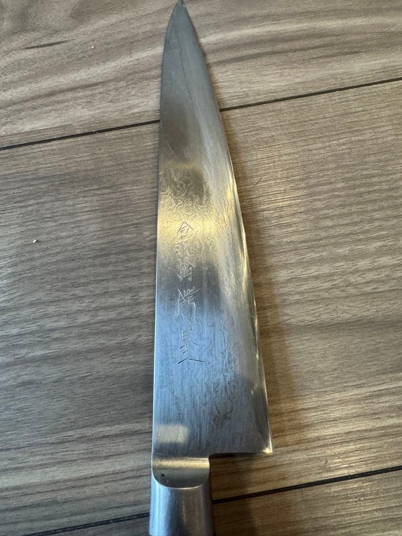 21センチ　ダマスカス牛刀　ZA１８　かっぱ橋鍔屋