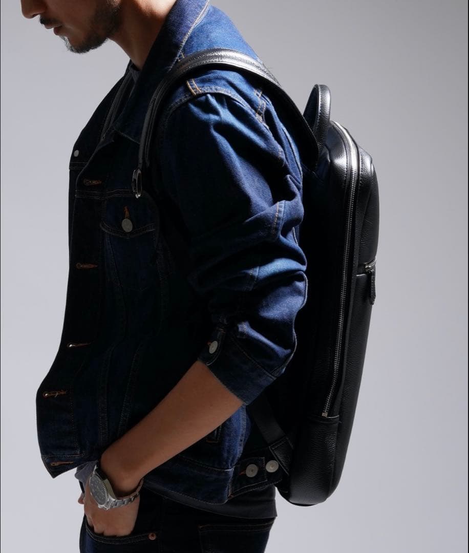 MURA 薄マチリュック ビジネスリュック レザーリュック