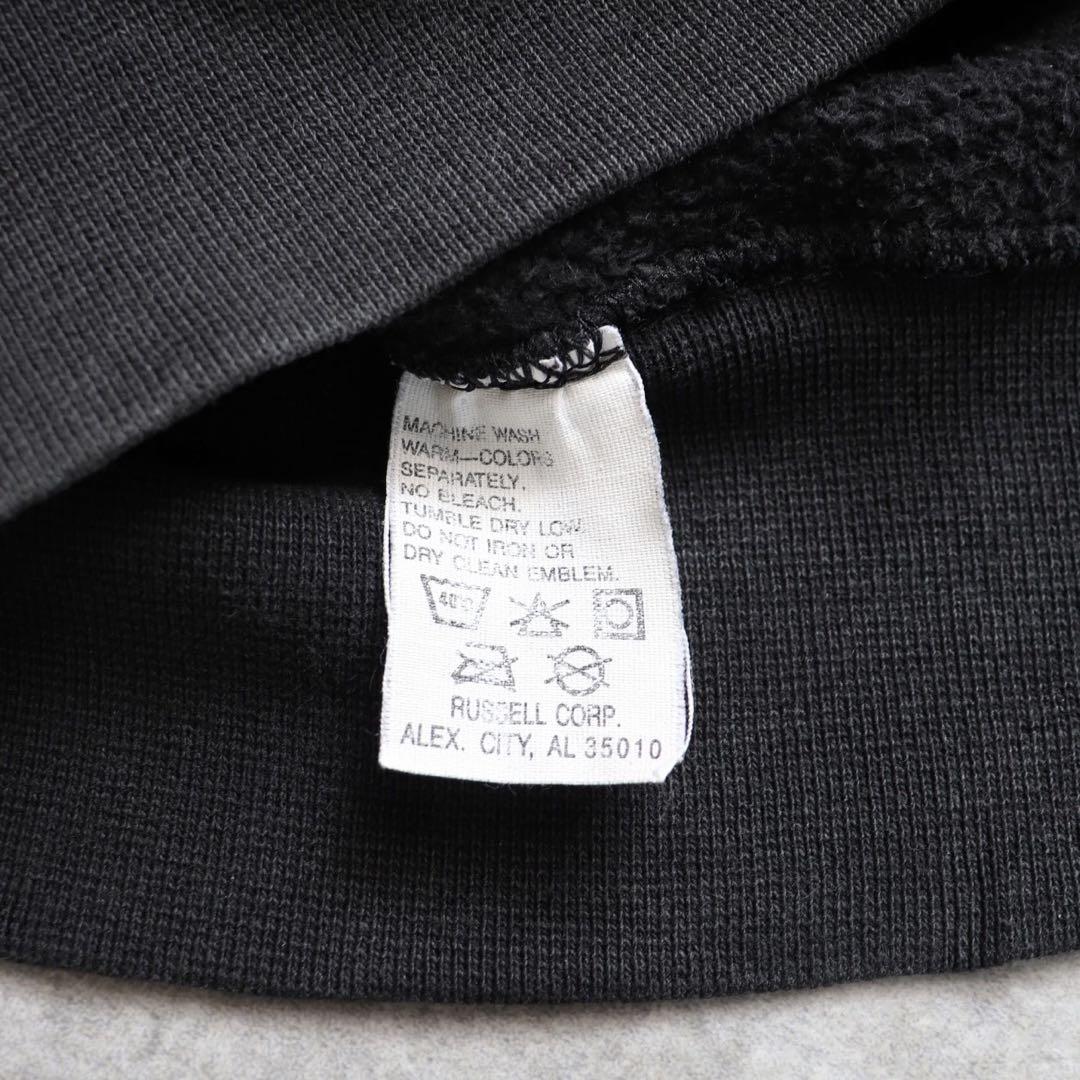 ハイコットン ブラック USA製 90s Russellラッセル スウェットL