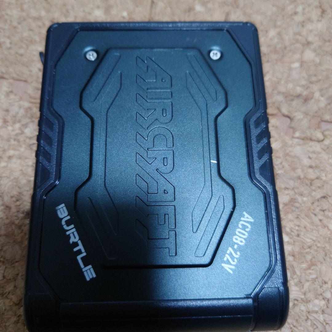 バートル Burtle AC08-22vバッテリー ファン マーリン セット。