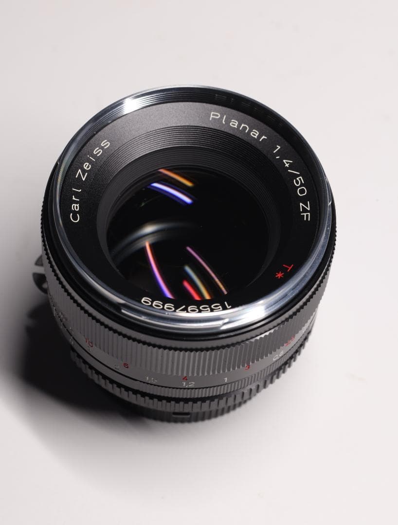 美品 Carl Zeiss Planar T* 50mm F1.4 ニコンF用