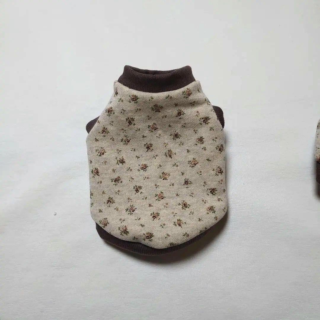 犬服 3S わんこの普段着　ブラウンローズ