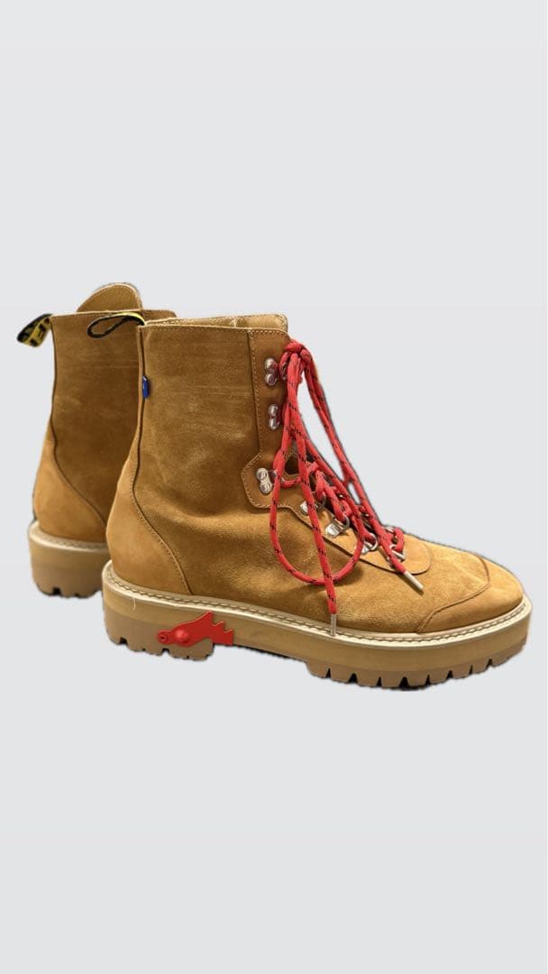 C*E様 ベージュ スエード ハイカットブーツ