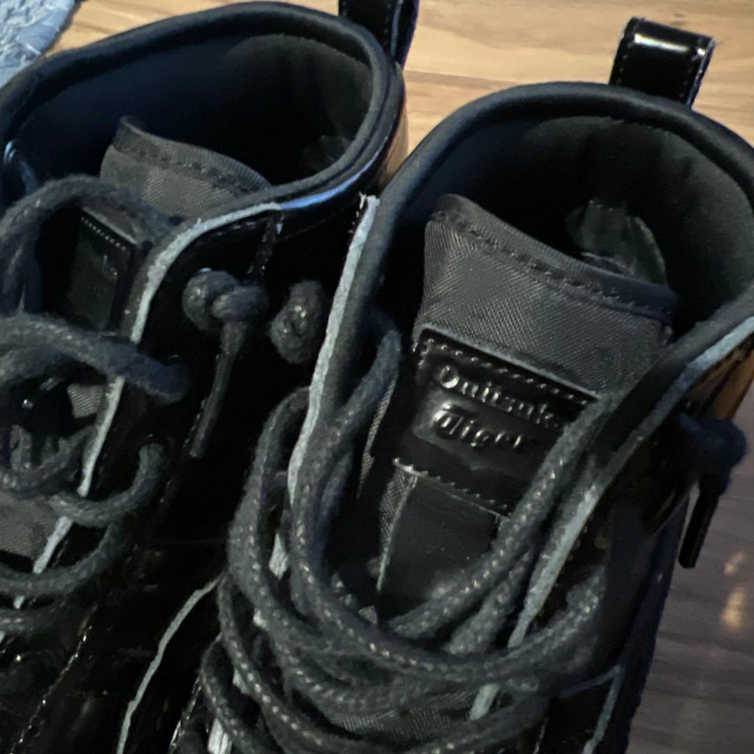 ブラックレザー ブーツ 25.0cm