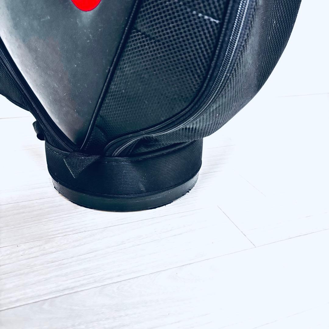 美品　ADIDAS　アディダス　キャディバッグ　ブラック/レッド