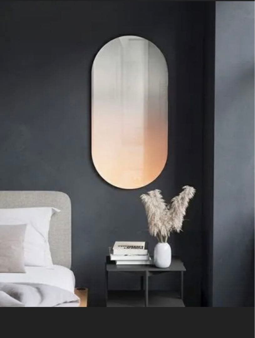 【ambra】ミスト ウォールミラー 壁掛け 鏡 46x92 コパー【アンブラ】