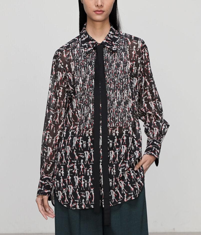 miho.k827 新品TOMORROWLAND .Bプリントシャツ