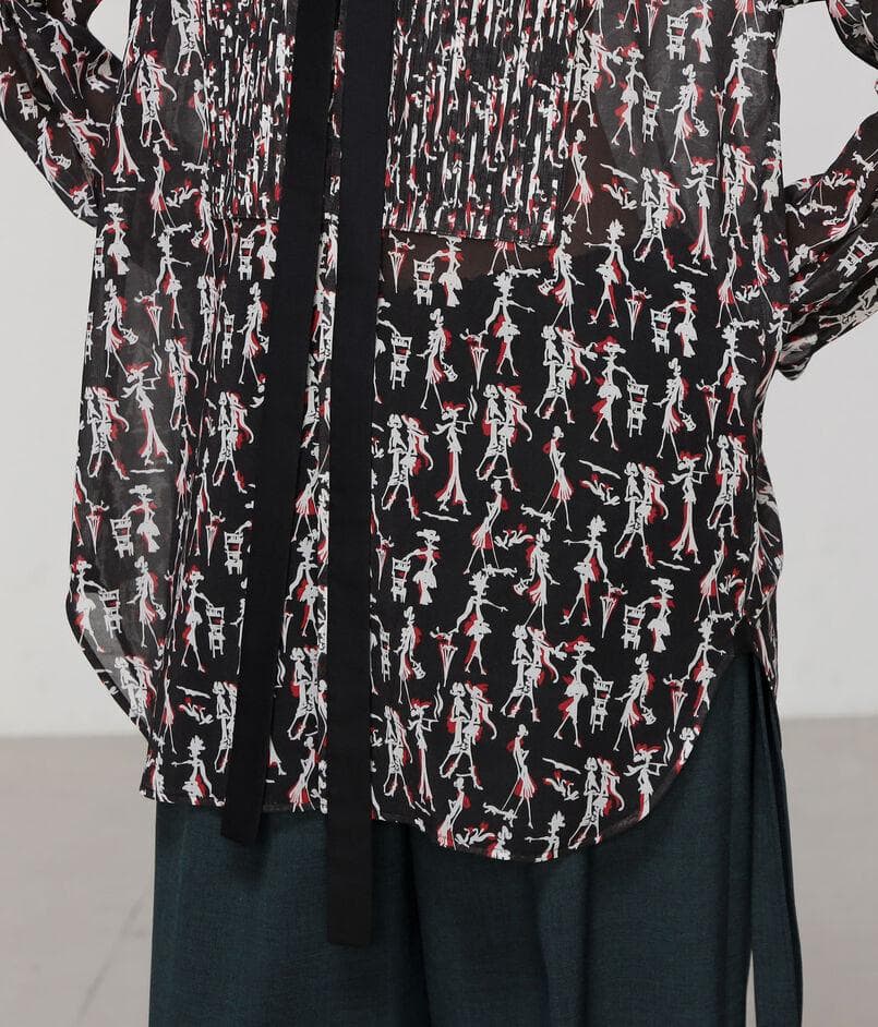 miho.k827 新品TOMORROWLAND .Bプリントシャツ