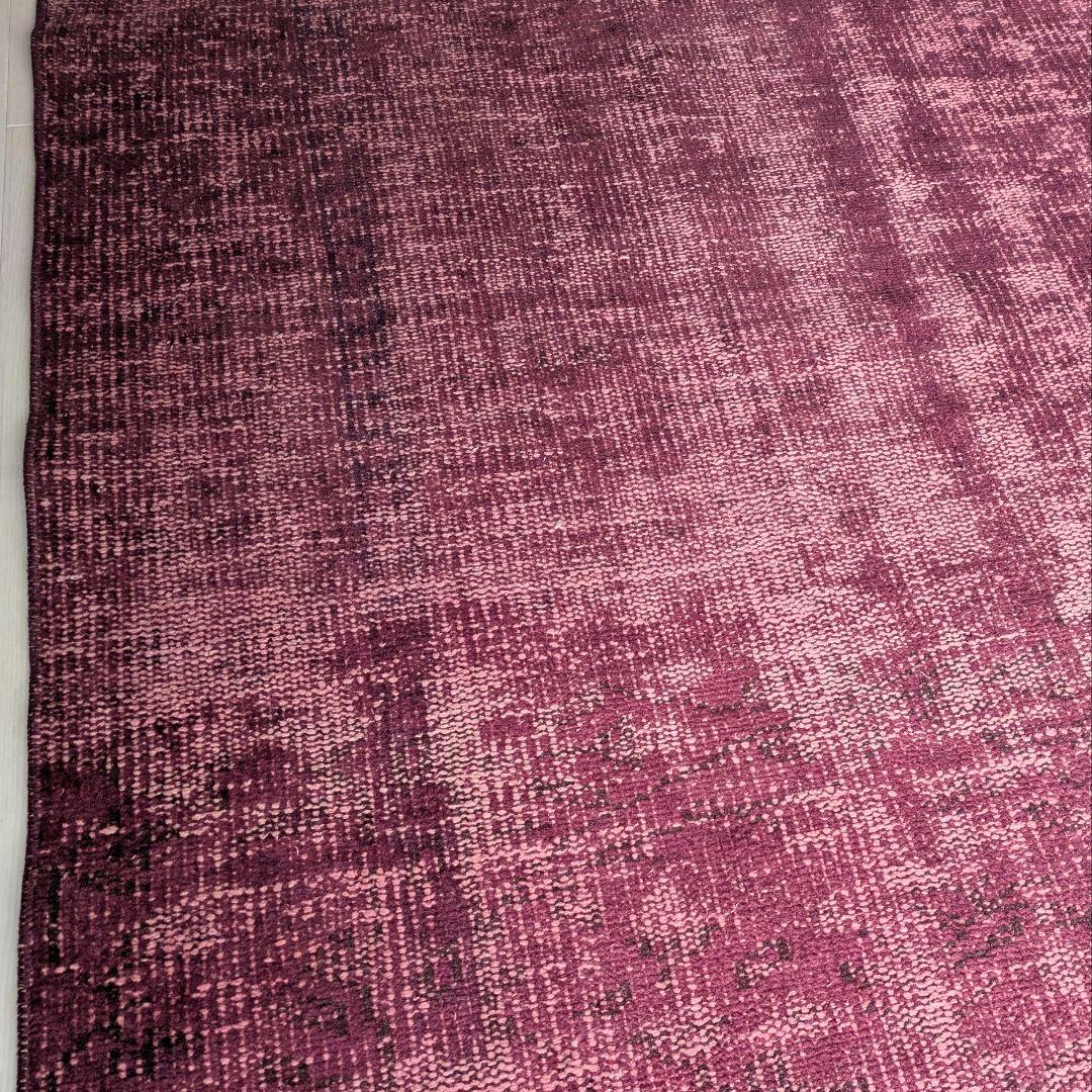 88×170 ワインレッドオーバーダイワンカラー　トルコヴィンテージラグ