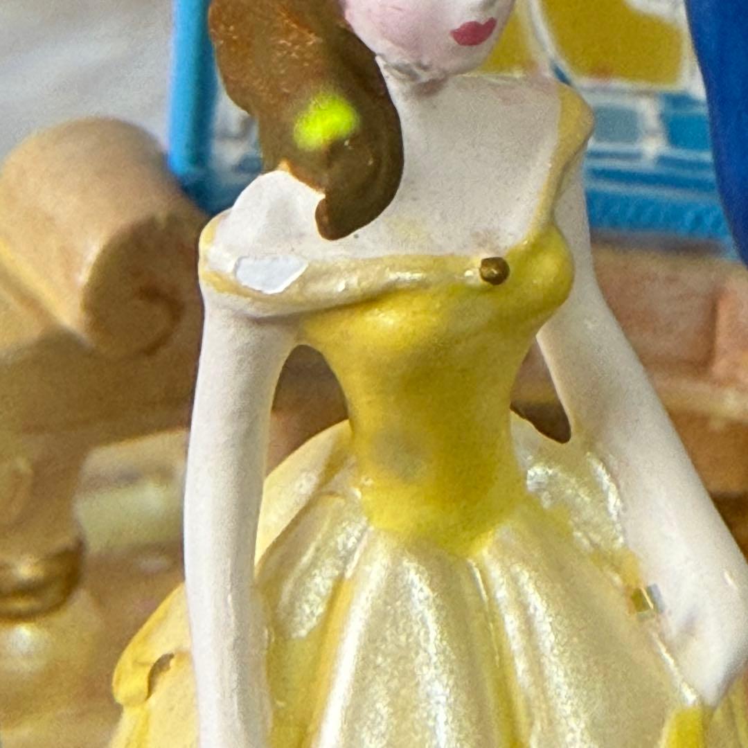 希少 廃盤品★ディズニー 美女と野獣 ライトアップ スノーグローブ スノードーム