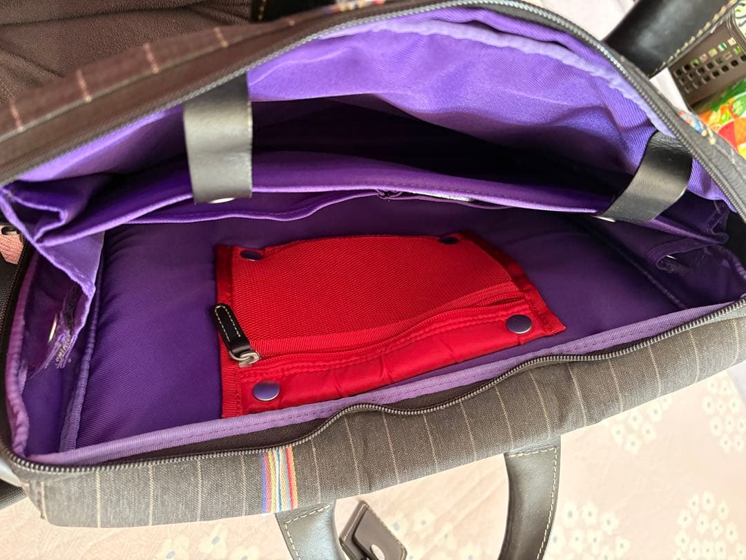 美品 Paul Smith 2wayビジネスバッグ ストライプ