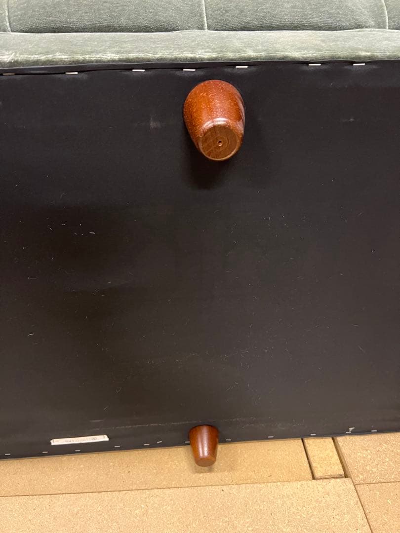 マルニ木工　ベルサイユ　ベルベット グリーンソファ 3人掛け