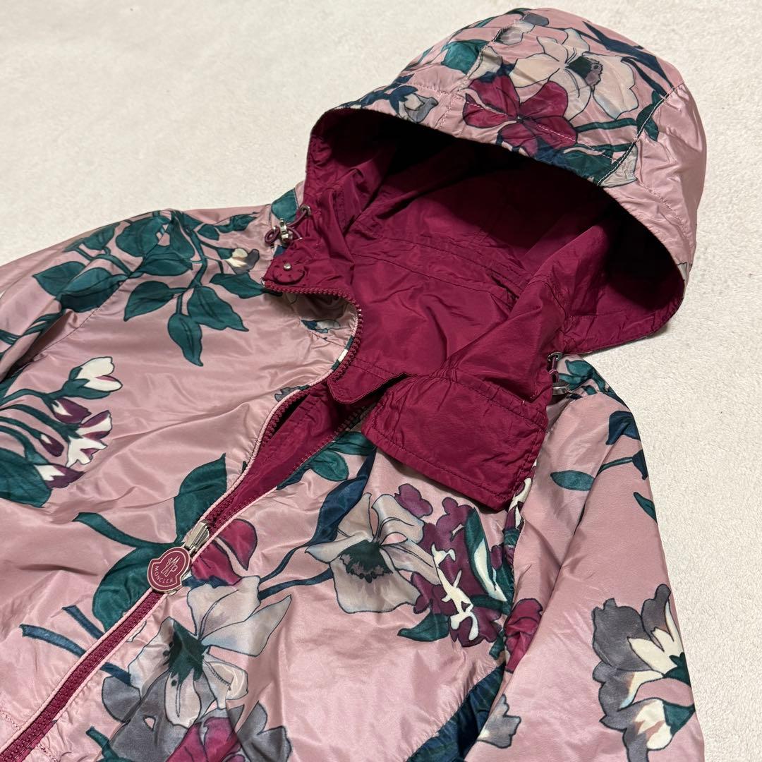 美品　モンクレール　リバーシブルコート　花柄　00(S位)
