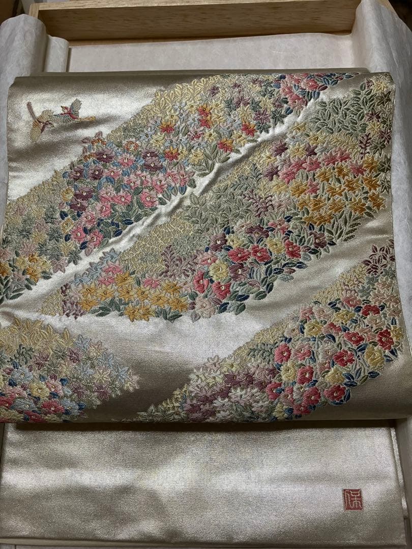 こはるびより名門となみ織物袋帯　新品未使用