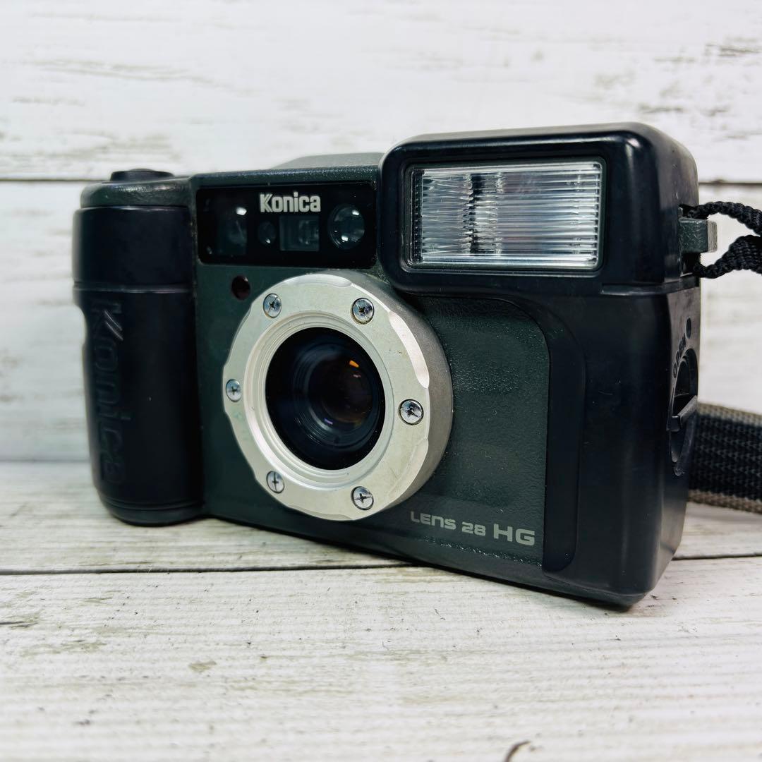 【動作良好】Konica フィルムカメラ 現場監督 LENS 28 HG