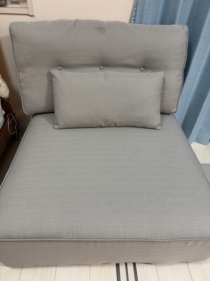 ニトリ　グレー 1人掛け　ソファ　シートン2