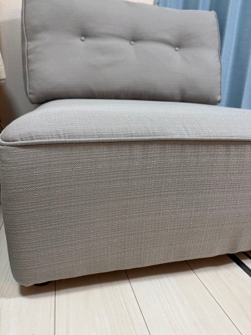 ニトリ　グレー 1人掛け　ソファ　シートン2