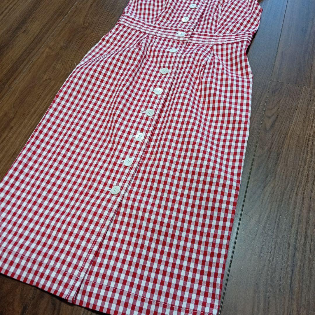 massemensch ノースリーブワンピース　チェック柄　ワンピース