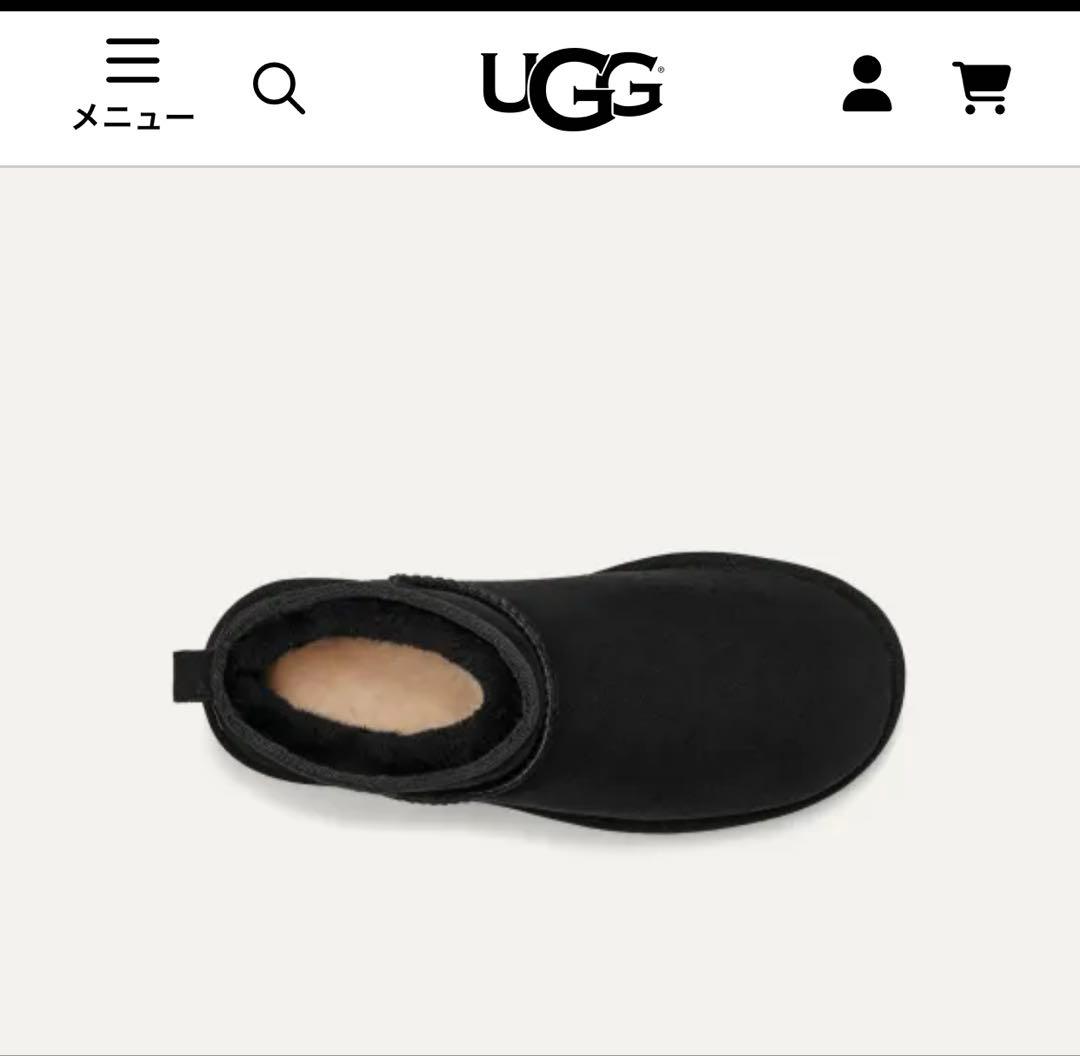 岡さん　UGG アグ　ブラック　黒 ブーツクラシック ウルトラ ミニ