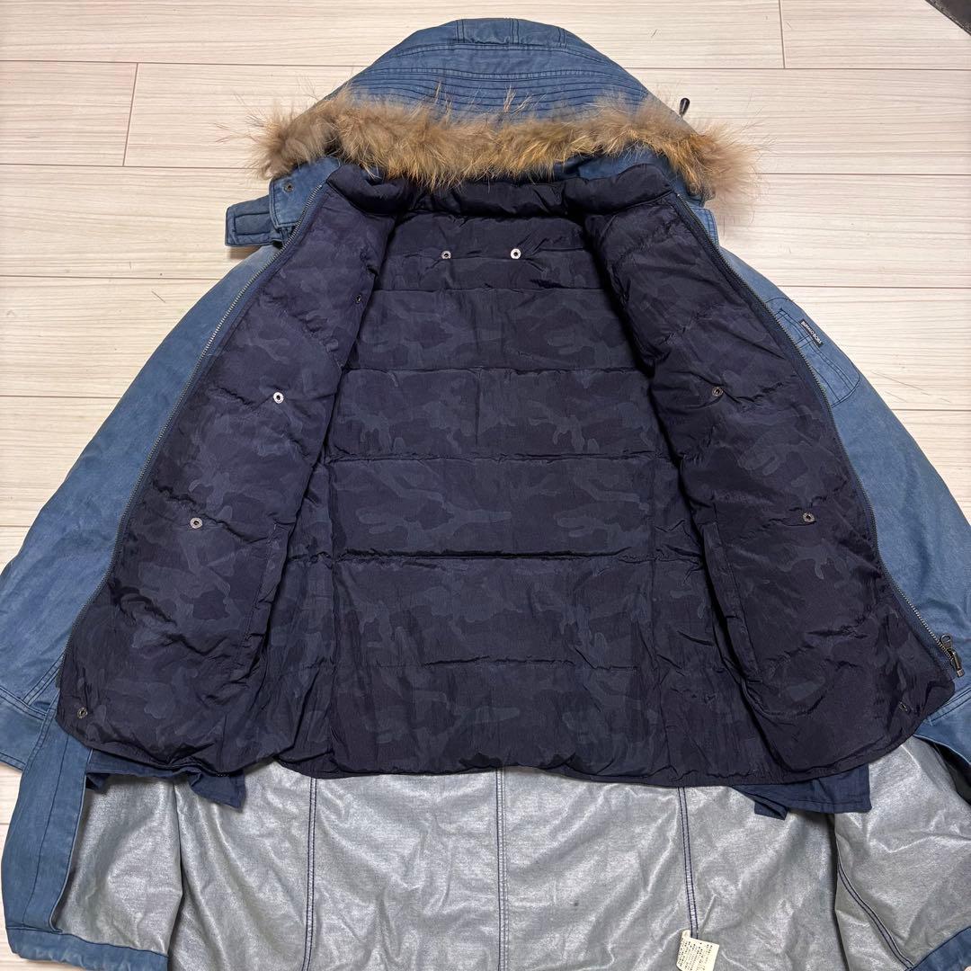 良品■バッファローボブズ■デニム ACE 3WAY M51 ダウン モッズコート