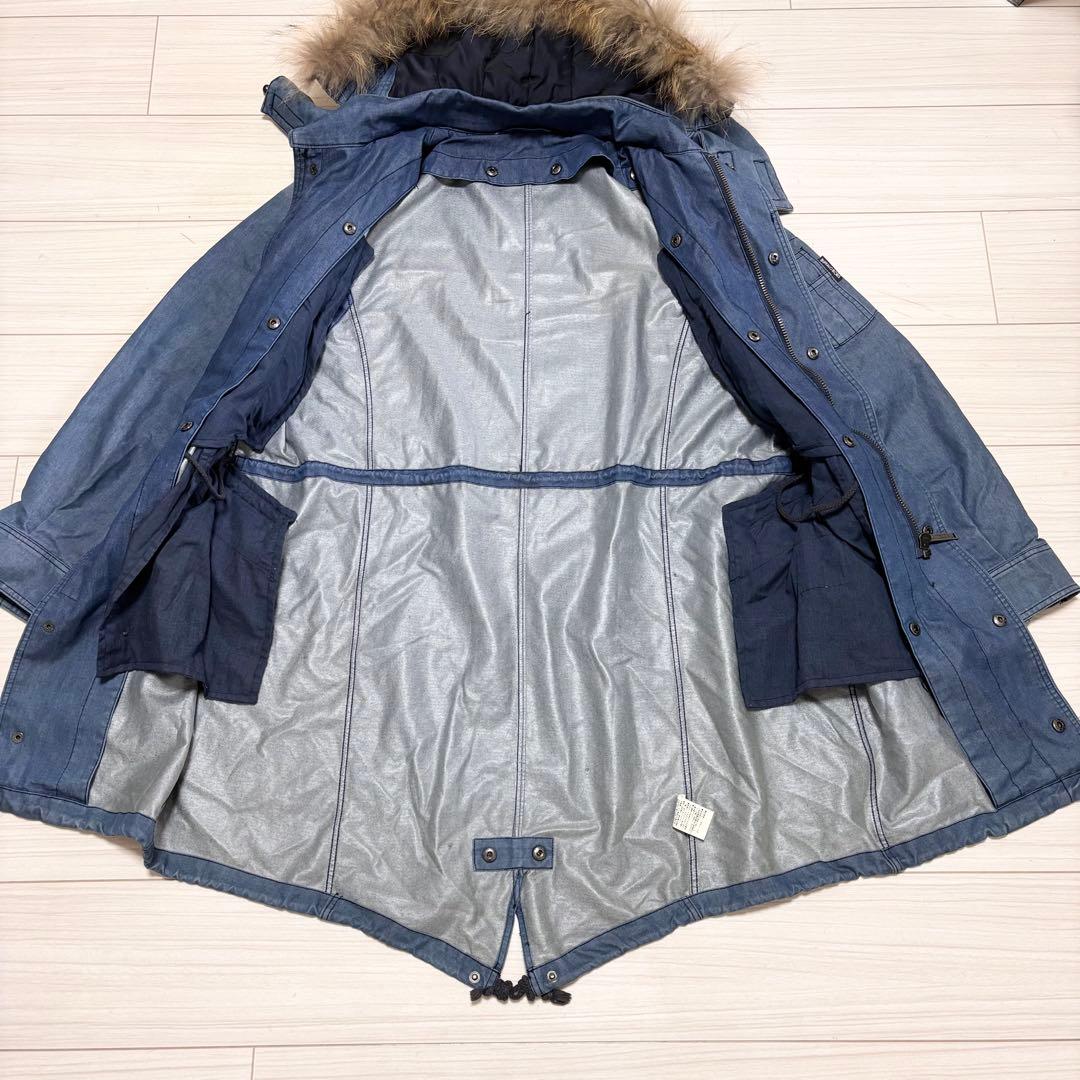 良品■バッファローボブズ■デニム ACE 3WAY M51 ダウン モッズコート
