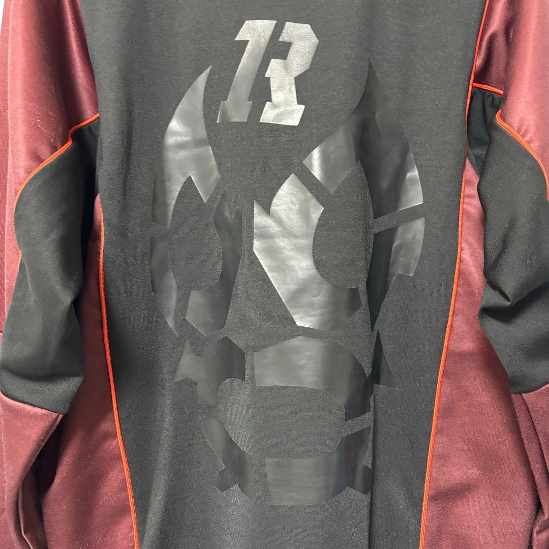 訳あり ラッセルノ ゴルフ ビッグロゴ クルーネック P.O バーガンディ M