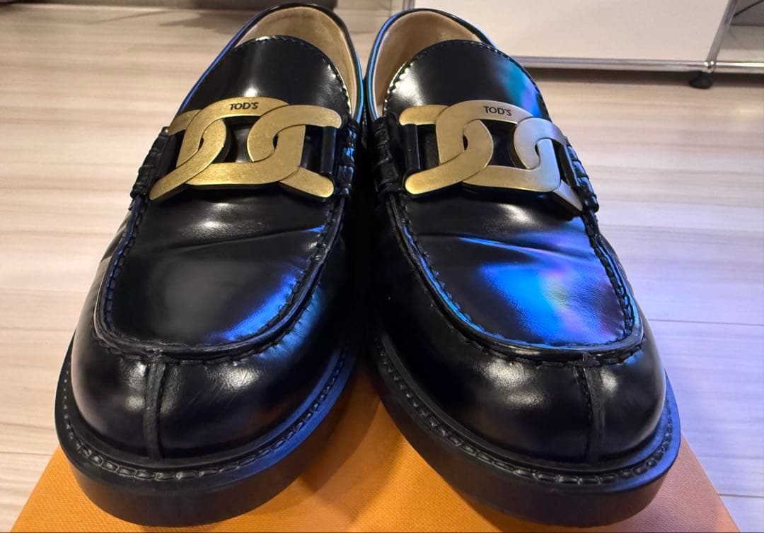 【美品】TODS トッズ　ケイト　ローファー　ブラック　37 1/2