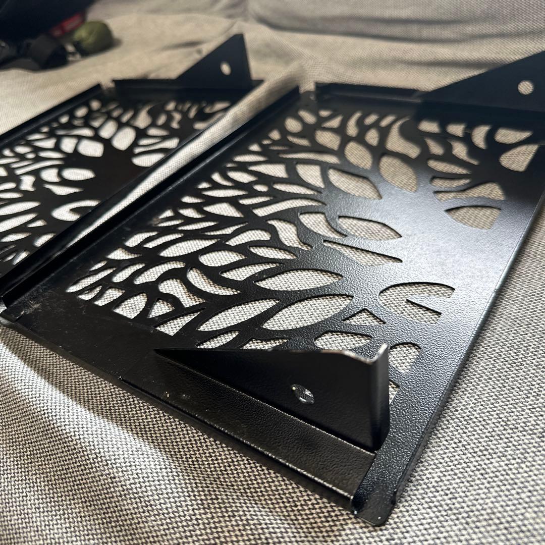 【中古品】BLACK DESIGN アイアンプレート ツリー2枚 セット