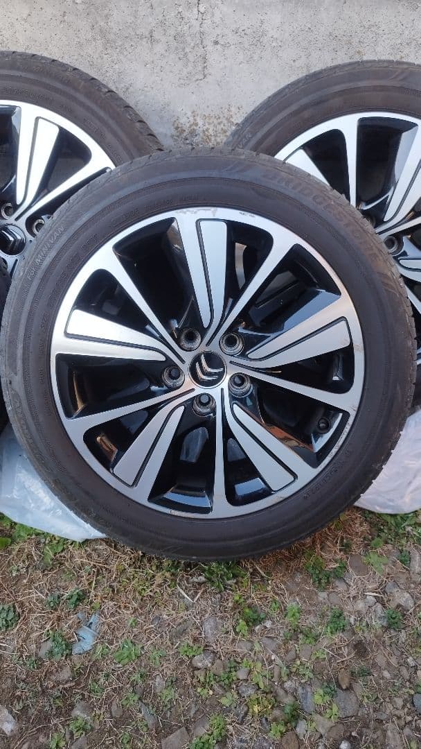 シトロエン グランドC4ピカソ純正ホイール17㌅+ブリヂストン夏タイヤ6~7分山