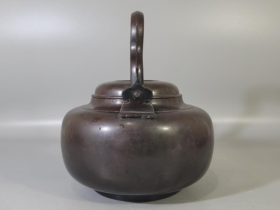 DT712 古銅 水注 瓶 時代物