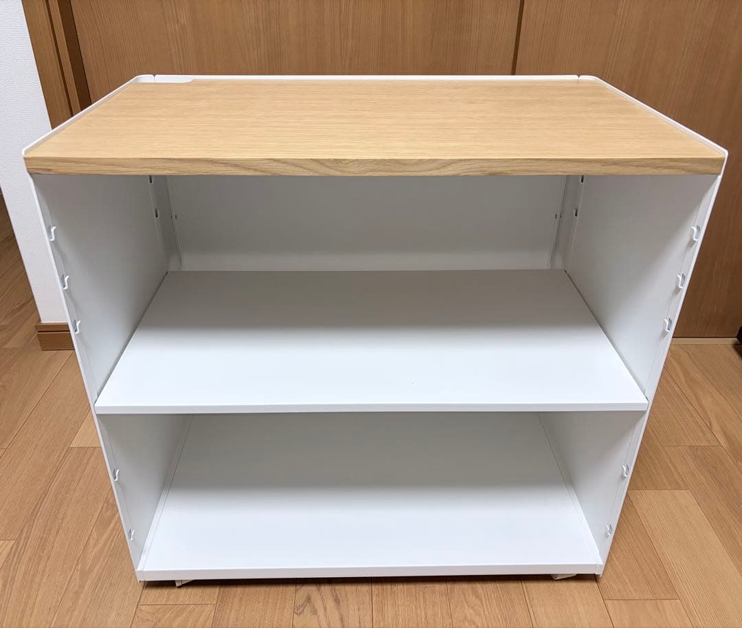 山崎実業 隠せる テレワークワゴン ホワイト