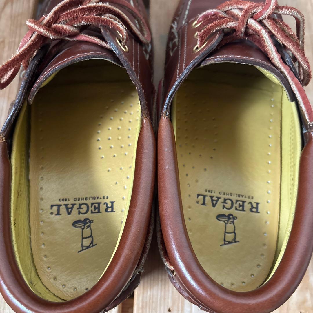 リーガル JE-38 デッキシューズ 3eye ブラウン 24 ティンバーランド