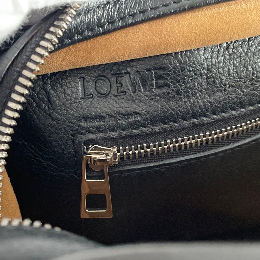 ロエベ　アマソナ23 ハンドバッグ　ミニボストン　ブラック　アナグラム